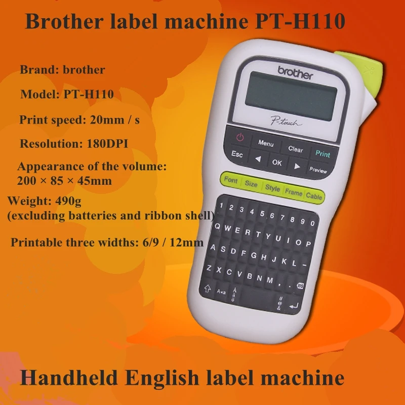 

PT-H110 portable label printer brand new original English