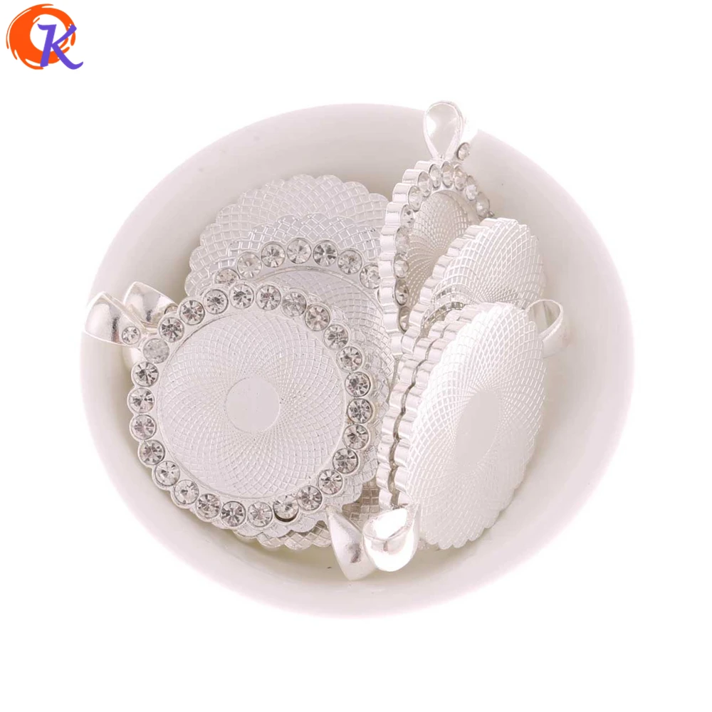 Cordial Design 30 шт./лот 25 мм модная подвеска из родиевого горного хрусталя сплав