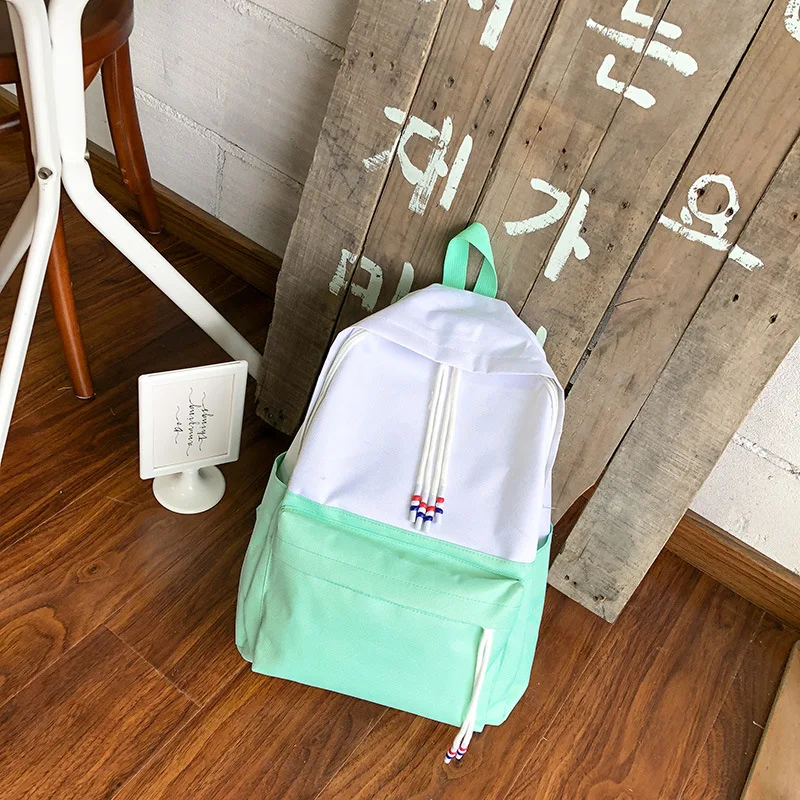 Повседневный холщовый рюкзак для девочек и мальчиков Простой Школьный розового