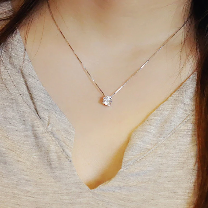 2018 модные бренды шесть края тип искусственного камня блеск стили ожерелья |