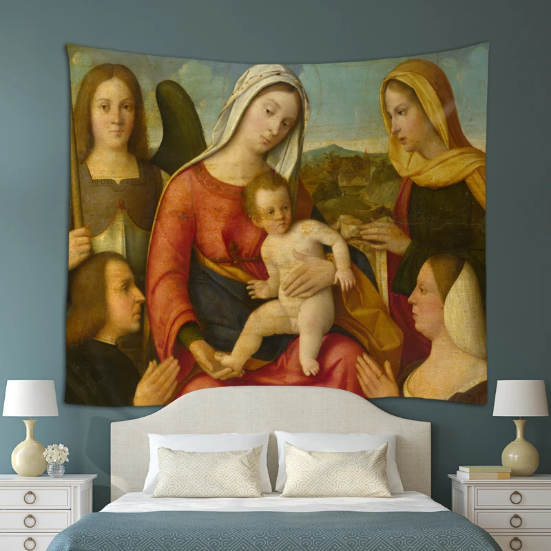 Гобелен в европейском стиле индийская мандала настенный художественный гобелен