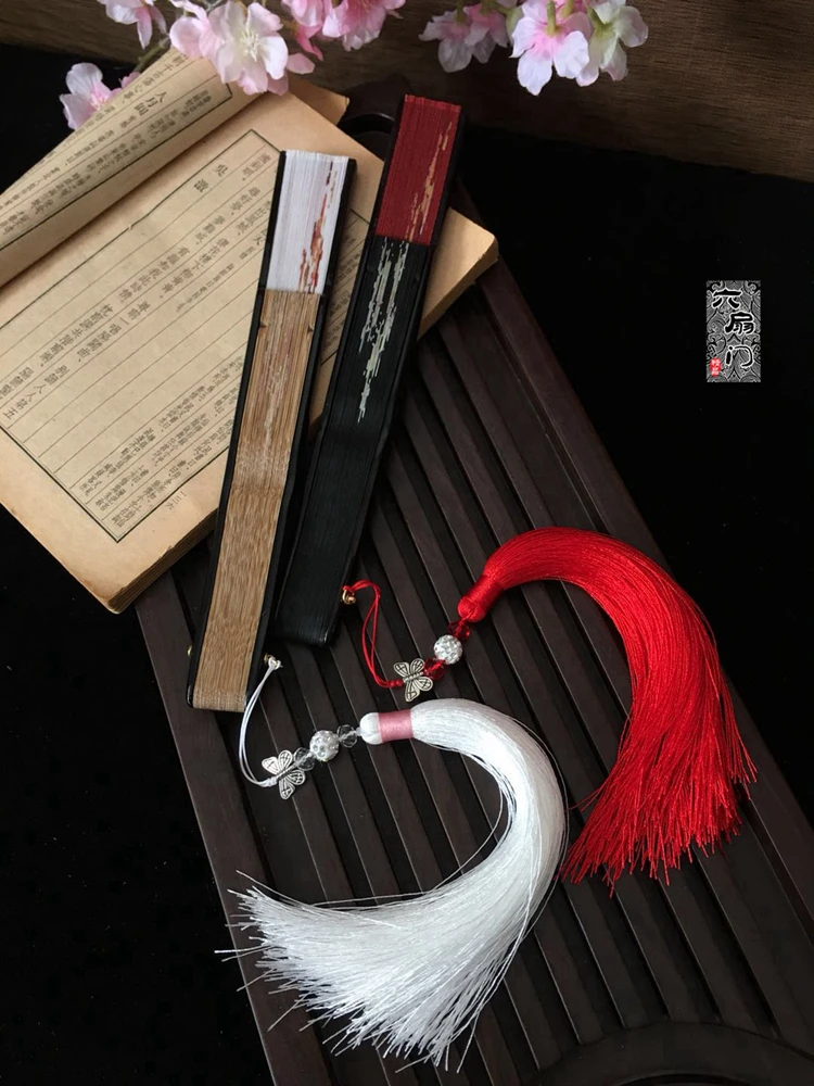 Китайский Японский Стиль вентилятор краски распыленный кленовый лист Леди