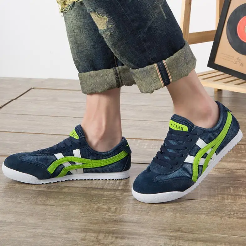 New authentic men's fashion casual shoes to help low breathable denim male board wholesale free shipping | Обувь