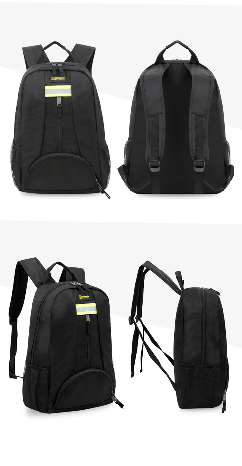 Foldable Tool Bag 1680D Waterproof Canvas Waterproof Multi-Pocket Tools Backpack Oxford Cloth Heavy Duty Tradesman Tool Bag