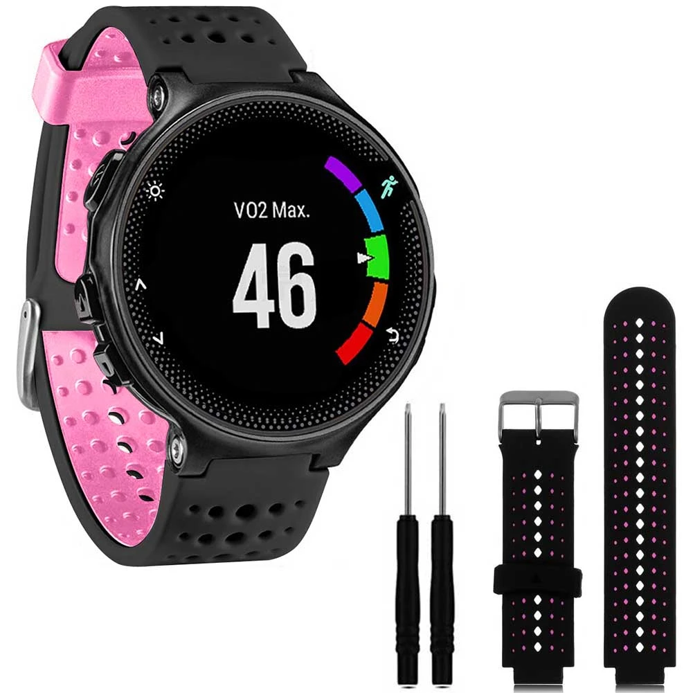 Мягкий силиконовый сменный ремешок для часов Garmin Forerunner 220 230 235 620 630 gps спортивные часы