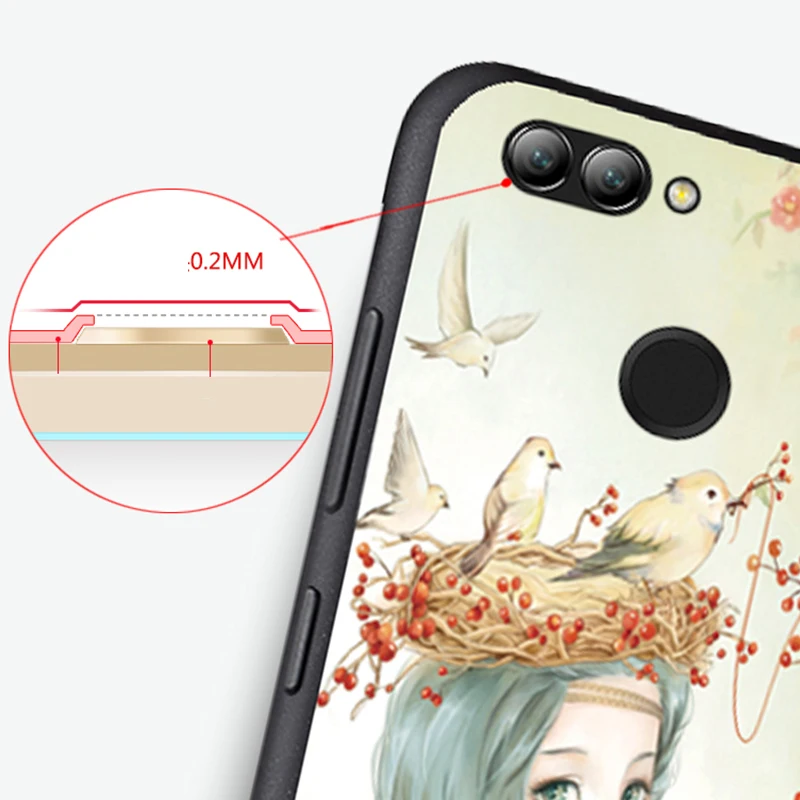 Huawei nova 2 plus Case Original Cover for Bag Skin Wolf Fish Skull nova2 Fundas 100% |