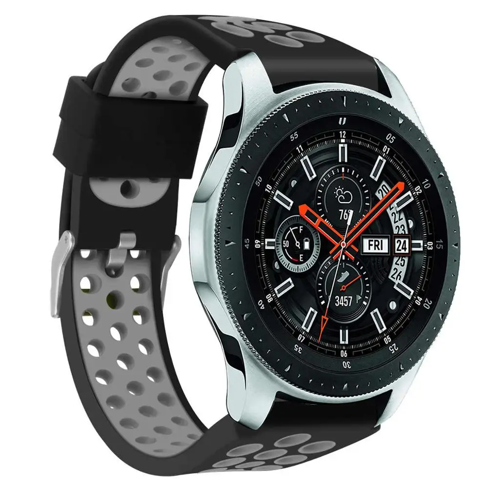10 22 мм силиконовый спортивный ремешок для samsung Galaxy Watch gear S3 классические часы huawei сменный ремешок для часов 91012 - Цвет ремешка: 10