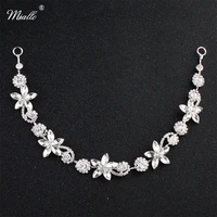 miallo fashion flowers crystal hair vine bridal hair ornaments wedding headpieces jewelry accessories for women