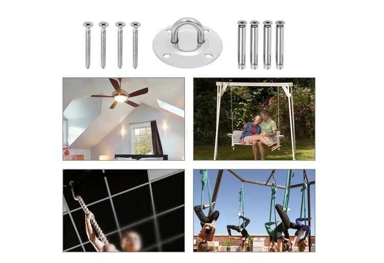 Кронштейн для йоги и гамака из нержавеющей стали 304 крючок аэротренировок