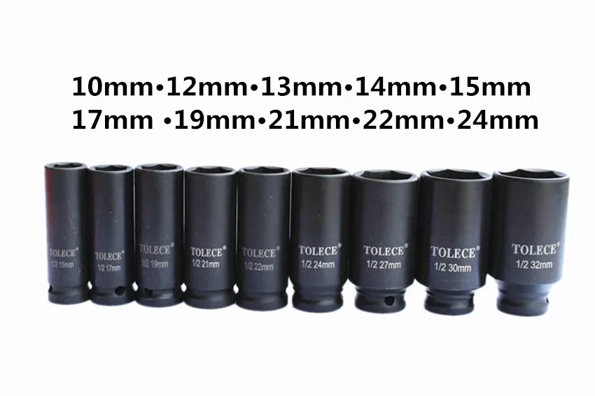 1/2 дюйма 10 24 мм сверхмощный шестигранный гаечный ключ с трещоткой головка втулка