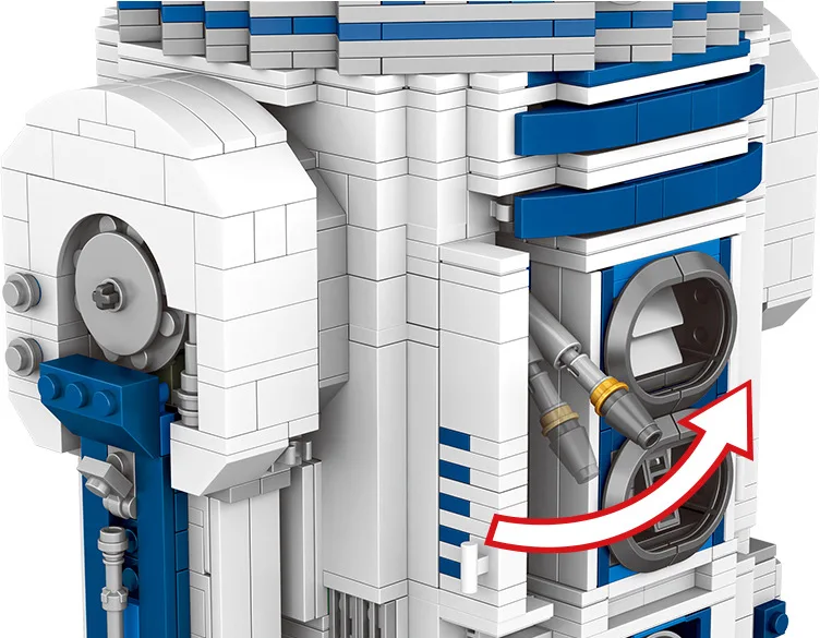 Блоки Звездные войны, R2-D2, умный робот, 2127 шт., модель, строительные блоки, игрушки для детей, сборные блоки, игрушка "Звездные войны"