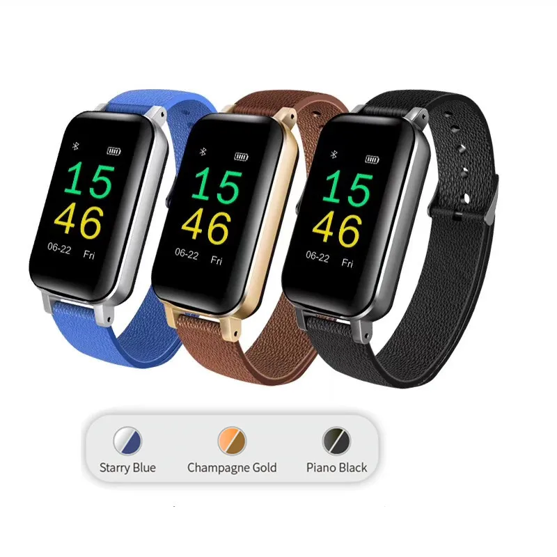 TWS умные бинауральные Bluetooth наушники вкладыши T89 фитнес браслет монитор