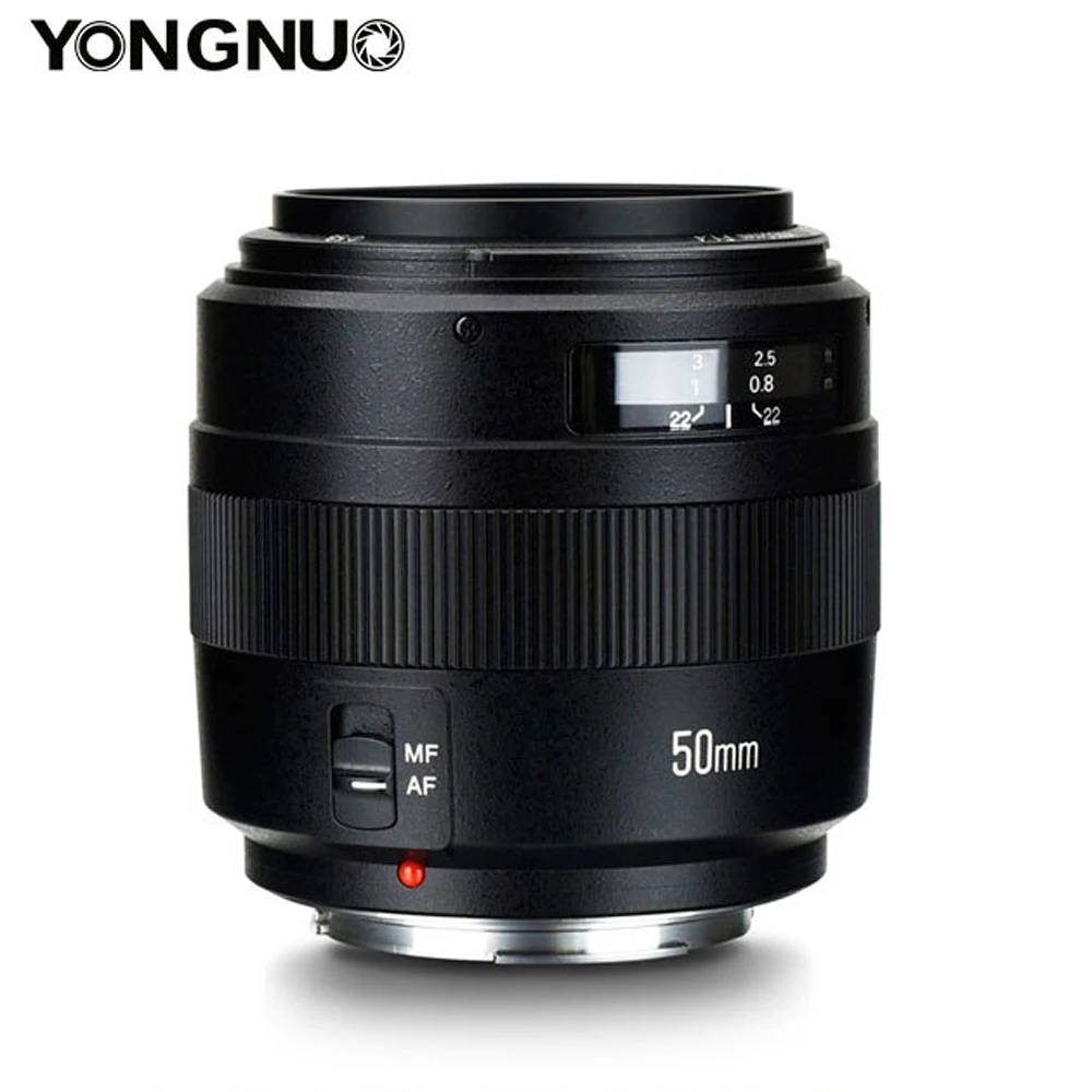 YONGNUO YN50mm объектив YN50mm F1.4 стандартный основной объектив с большой апертурой Автофокус Объектив для Canon EOS 70D 5D2 5D3 600D DSLR камера