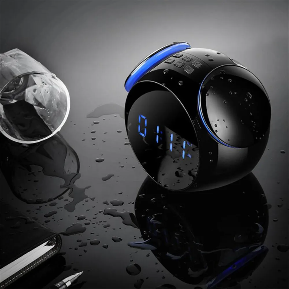 Двойной будильник мультимедийный мини Bluetooth Динамик без потерь MP3 плеер |