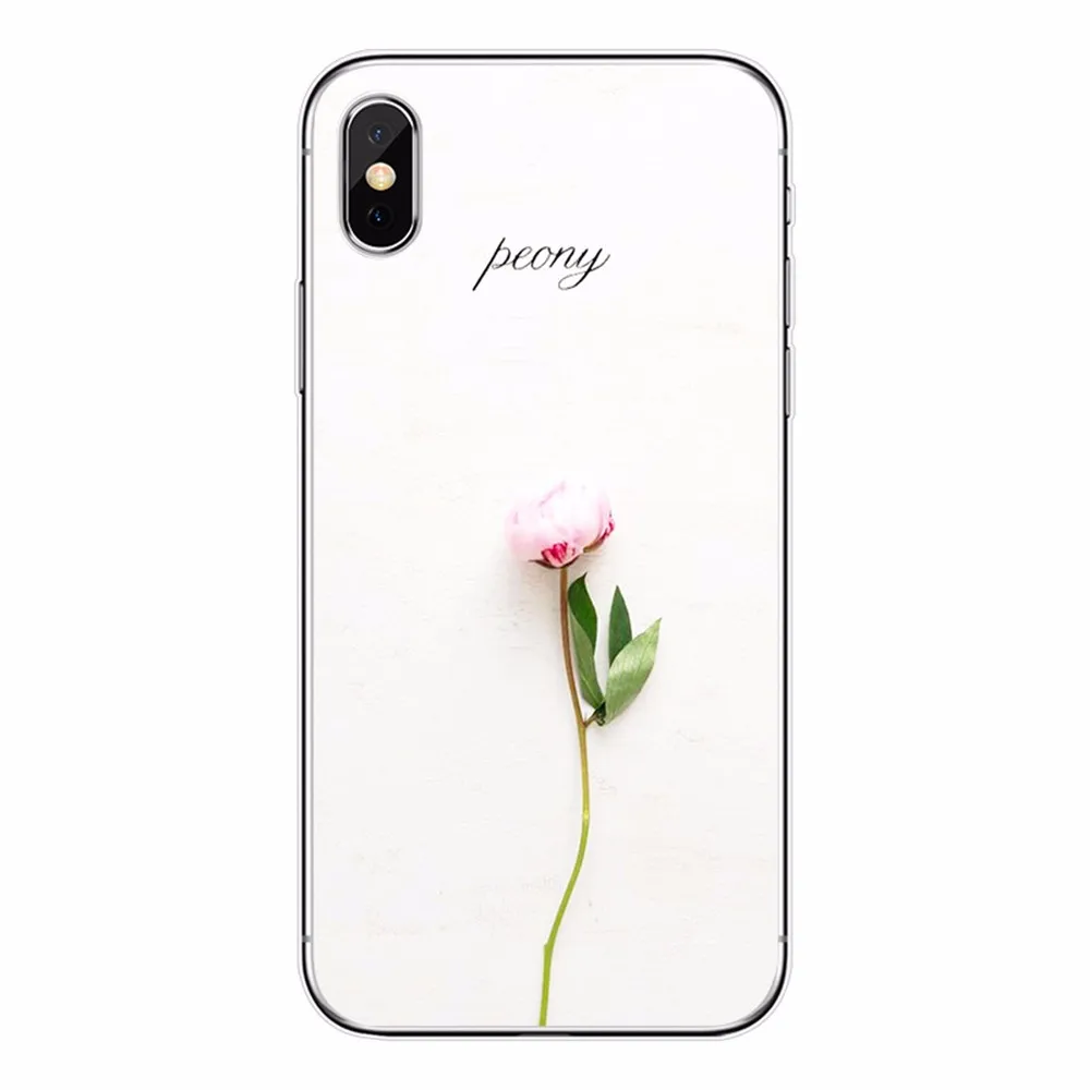 Цветочный Телефон чехол для айфон 7 плюс ударопрочный телефон 6 6s 8 X Розовый