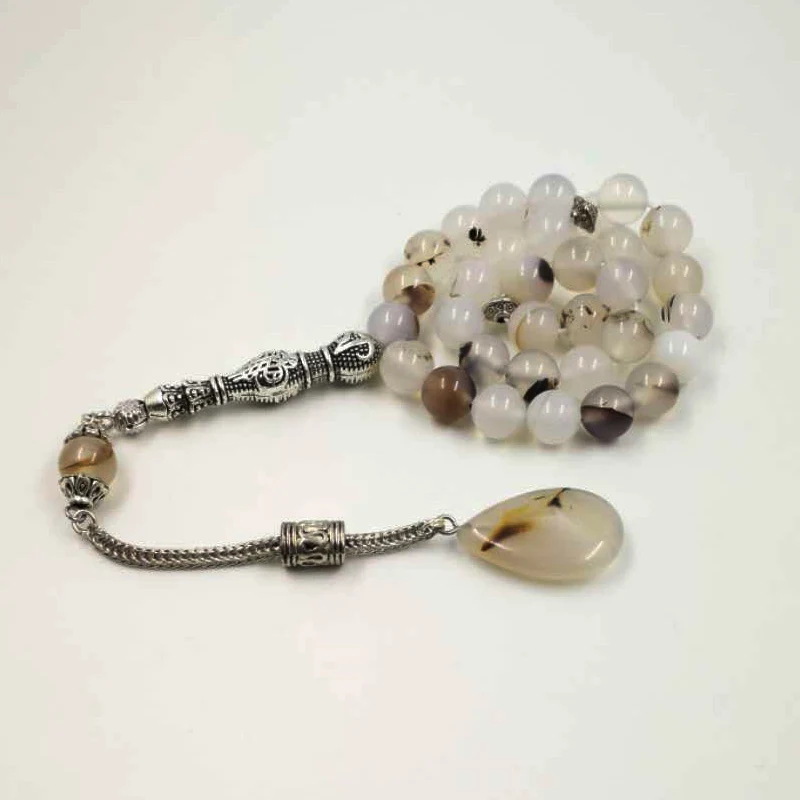 Натуральные агатные камни Tasbih 33 66 99 бусин роскошные четки для мужчин