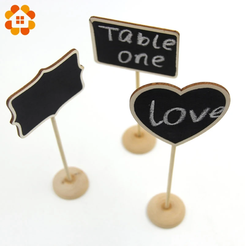 Винтажный Деревянный Мини стол со школьной доской 5 шт./лот|table numbers|for weddingwooden