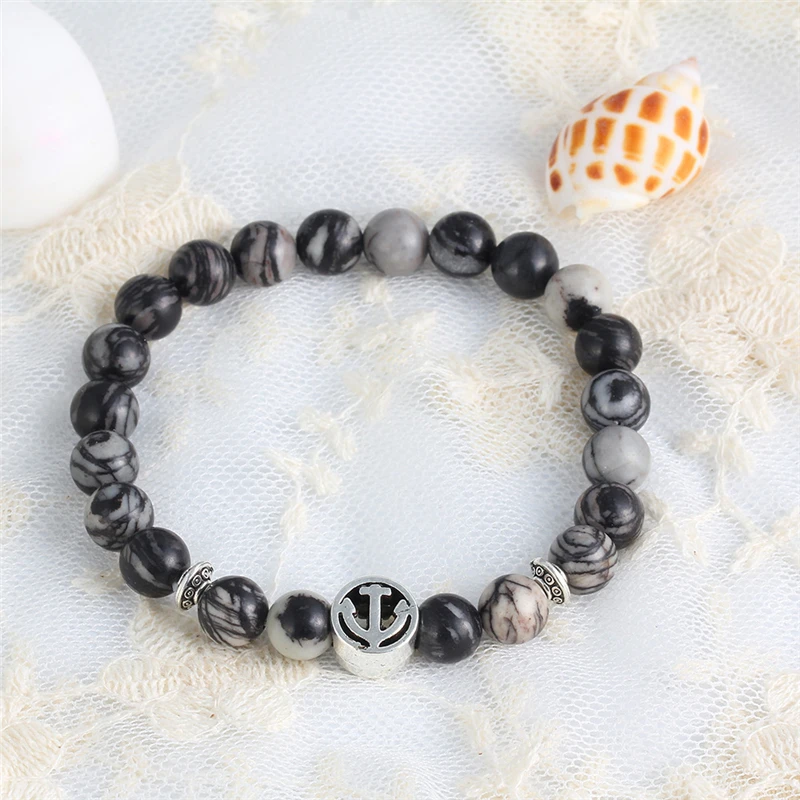 Лава камень выветривания бисера Будды Браслеты для женщин и мужчин