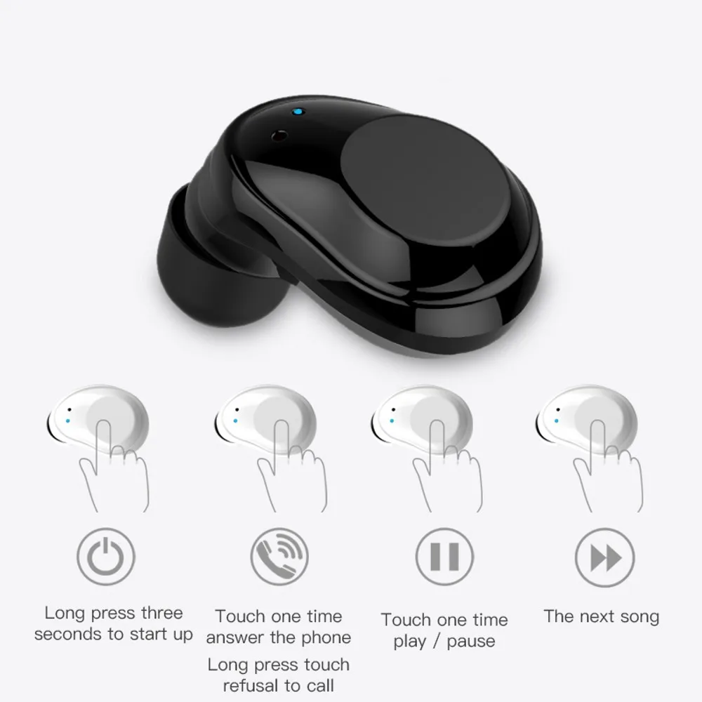 Наушники вкладыши TWS Bluetooth 5 0 наушники беспроводные мини близнецы гарнитура с