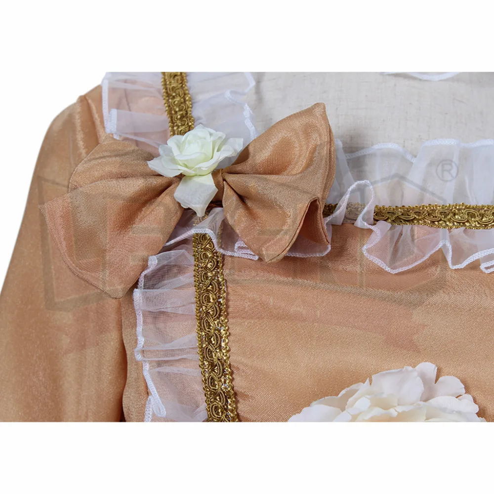 Винтажное желтое платье Марии Антуанетты в викторианском стиле для танвечерние