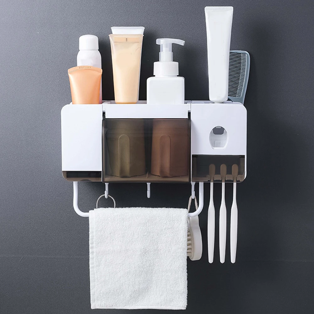 Настенный Многофункциональный дозатор для зубной пасты|Полки и стеллажи