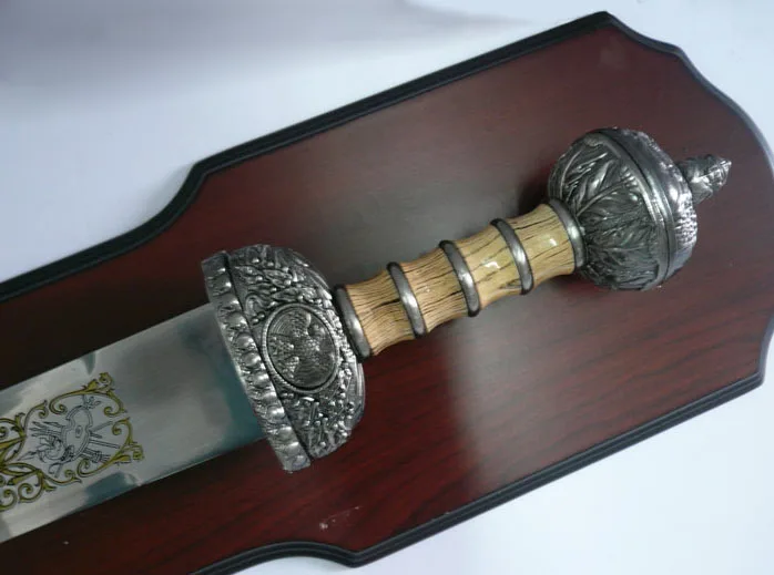 S0151 средневековый Римский гладиаторский меч нож с цветочной гравировкой 36&quot|knives