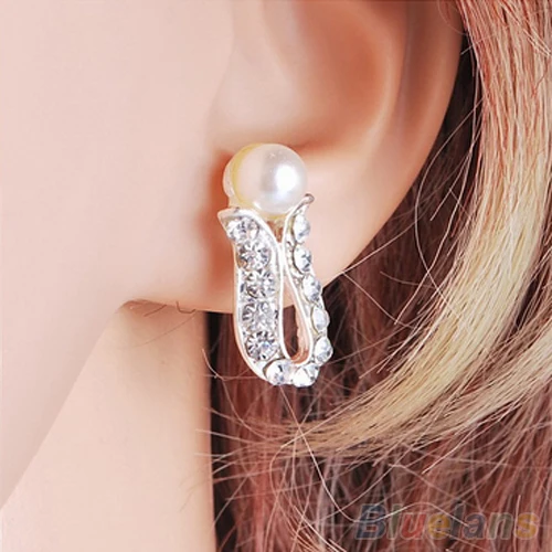 Искусственный жемчуг кристалл чокер женское ожерелье серьги ювелирный набор для