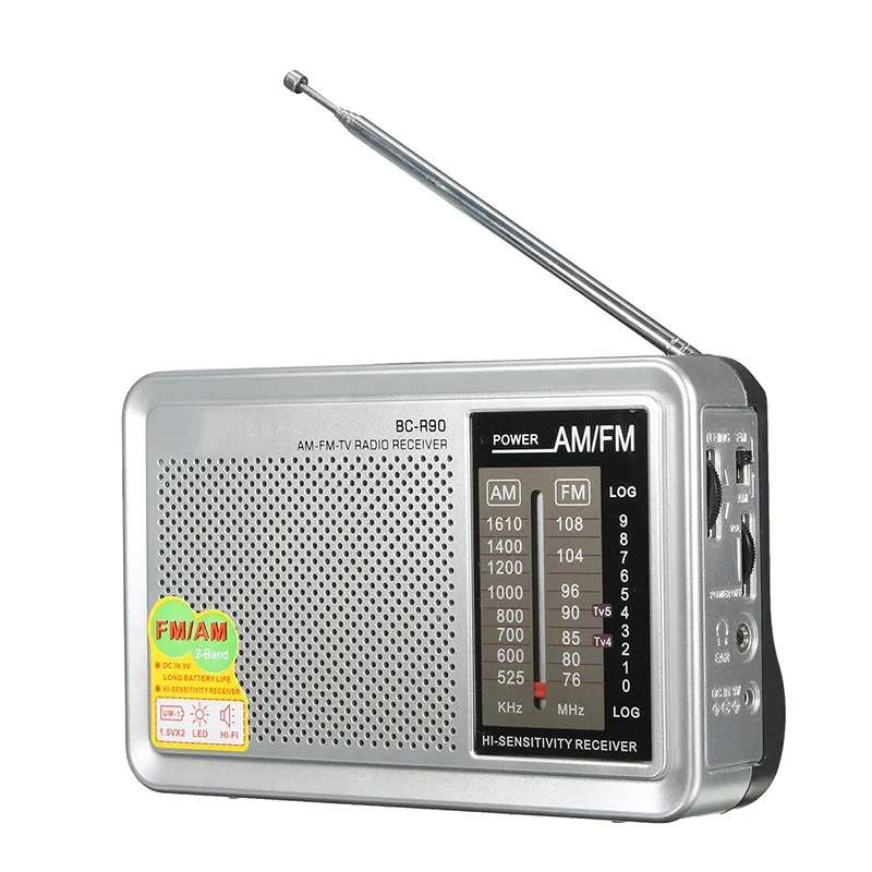 Leory цифровой fm Радио мир приемник с телескопической Телевизионные антенны AM FM