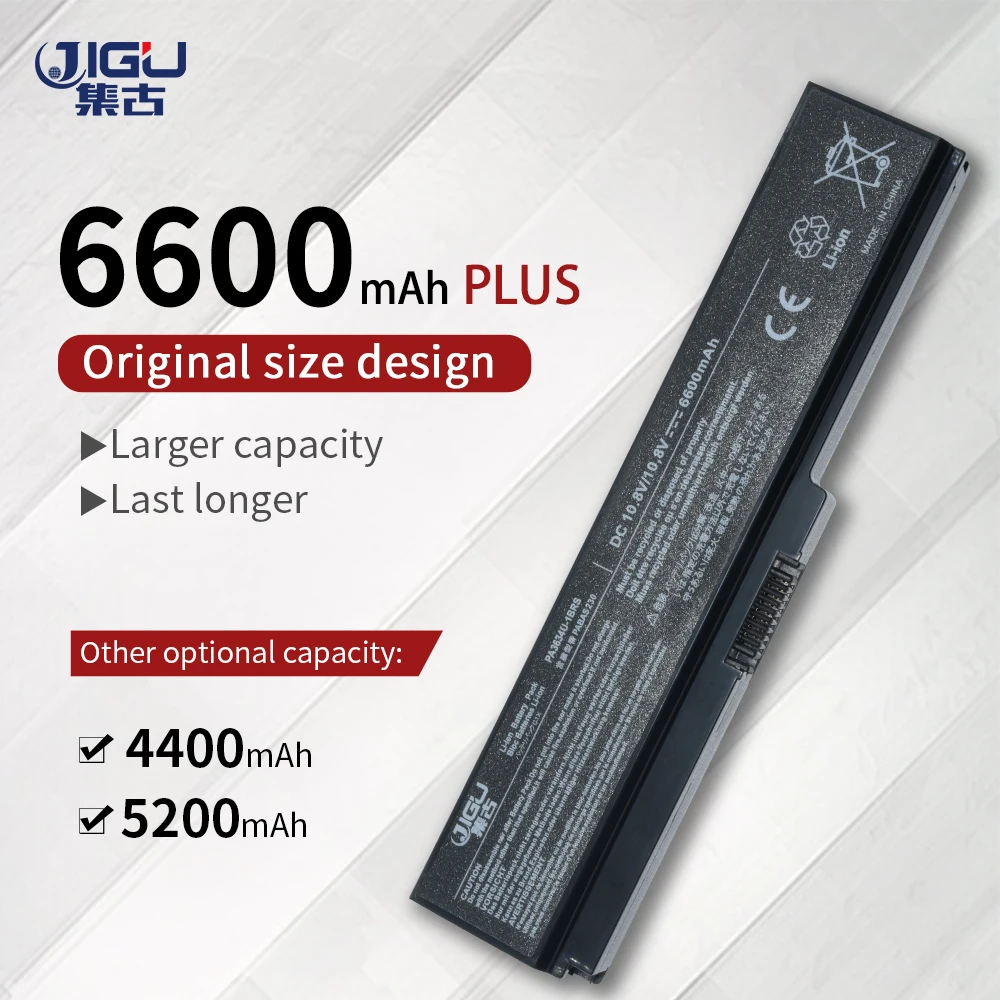 JIGU черный Аккумулятор для ноутбука TOSHIBA Satellite T110D T115 T115D T130 T135 T135D U400 U405 U405D U500 U505 L650