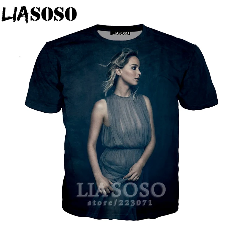 LIASOSO новинка 2019 мужская и женская модная толстовка 3D принт актер Дженнифер