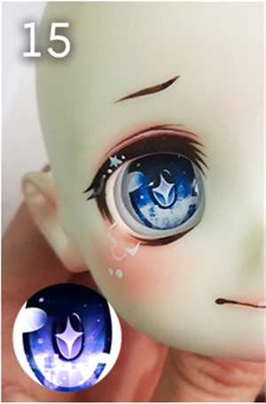 15 Новинка, 1 пара 10/12/14/16/18/20 мм BJD глаза для SD BJD кукольные глаза игрушки Аксессуары для куклы «сделай сам», детская игрушка - Цвет: 15