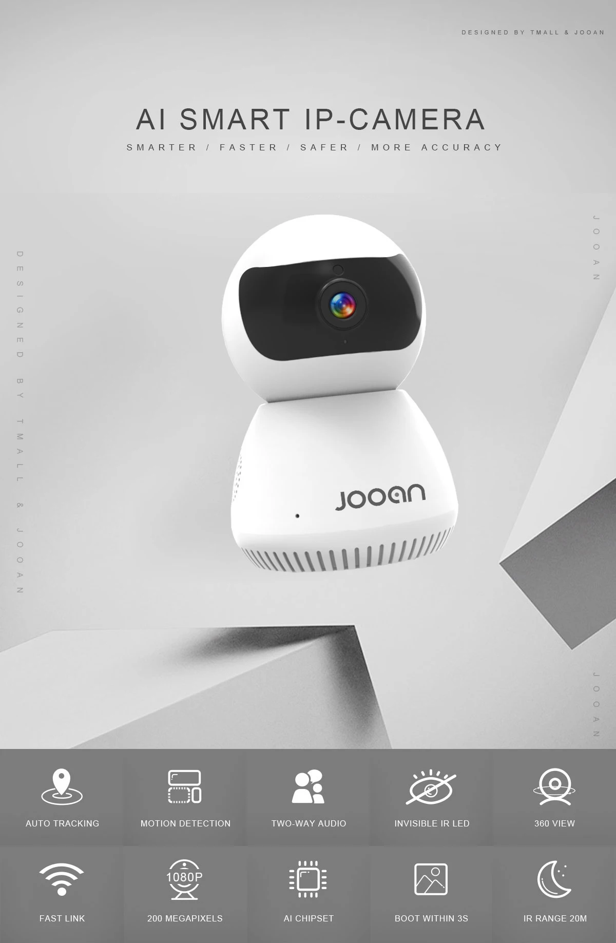 Wifi умная ip-камера с автоматическим отслеживанием PTZ Pan Tilt 2MP HD 1080P ip-камера Беспроводная PTZ камера с датчиком движения ip-камера