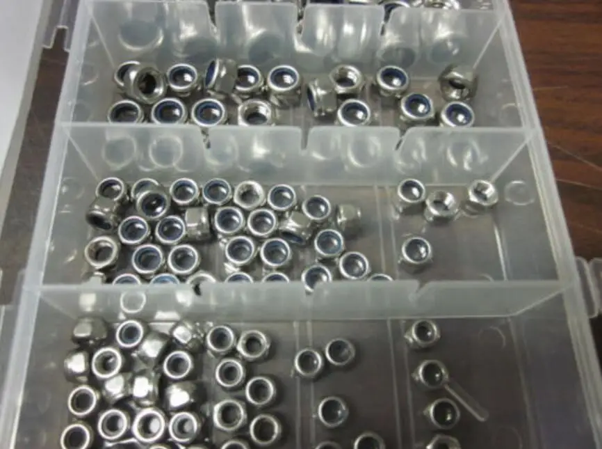 146 шт. набор стопорных орехов нейлоновые вставки стопорные гайки фланец