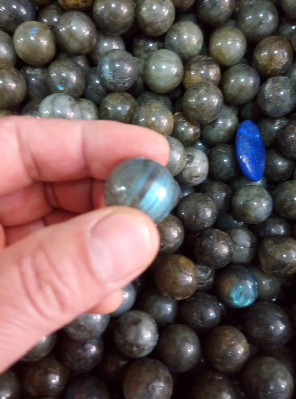 100 г Красивая сферическая Лабрадорит 20 мм мадагаскарский|Камни| |