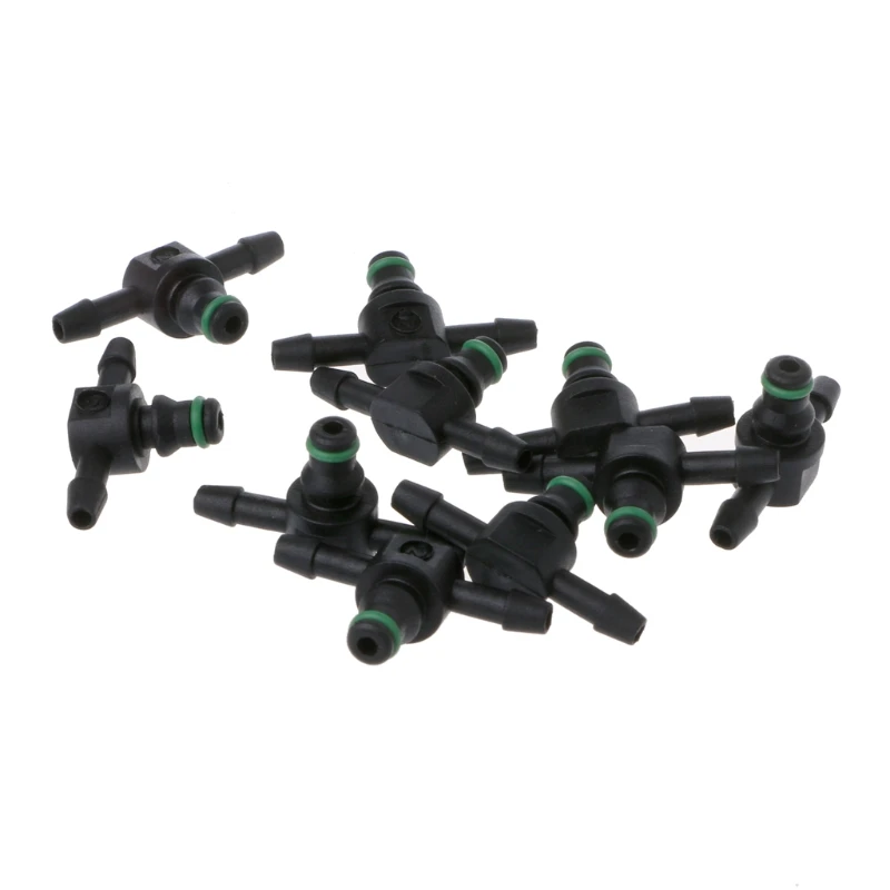 Новинка 10 шт. Т образный соединитель трубный шланг столярная трубка топливо для