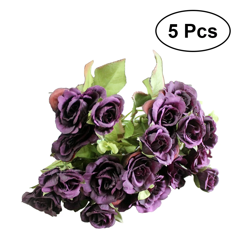 5 веток подсолнуха розы искусственный цветок гостиная Моделирование Украшение