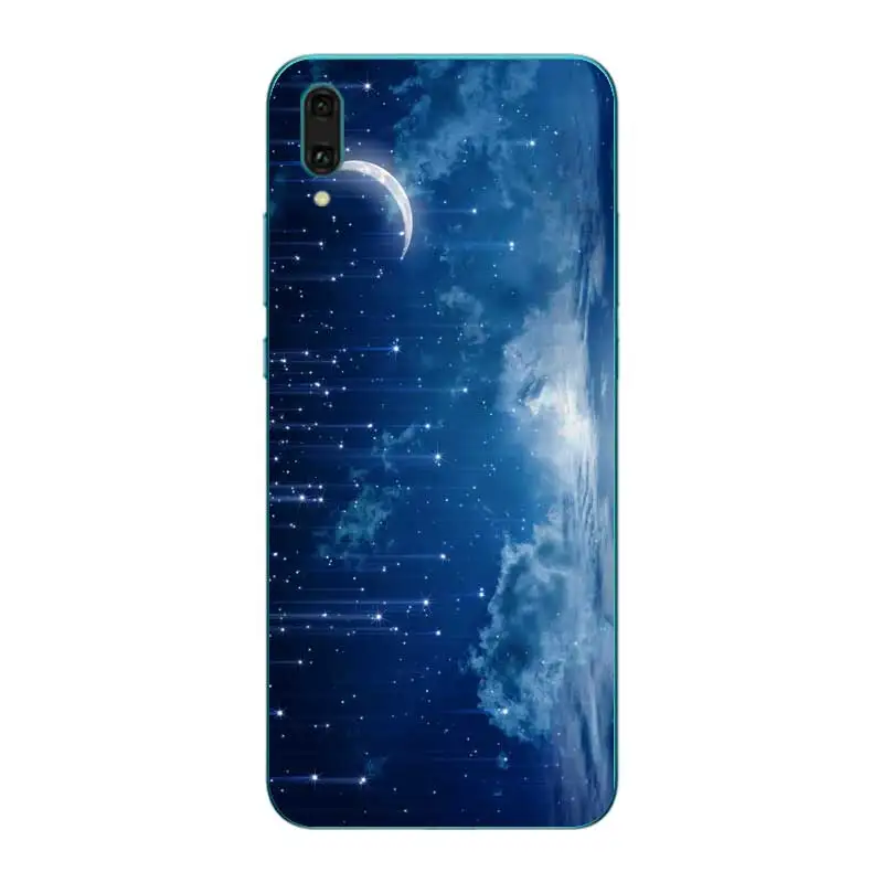 N395 небесно-Мягкий ТПУ силиконовый чехол для huawei Y5 Y6 Y7 Y9 премьер-профессионал 2017 2018