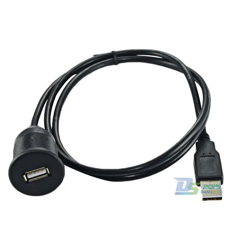 DANSPEED USB 2,0 Тип A папа-мама порт Расширенный Разъем Автомобильный тире крепление с подставкой