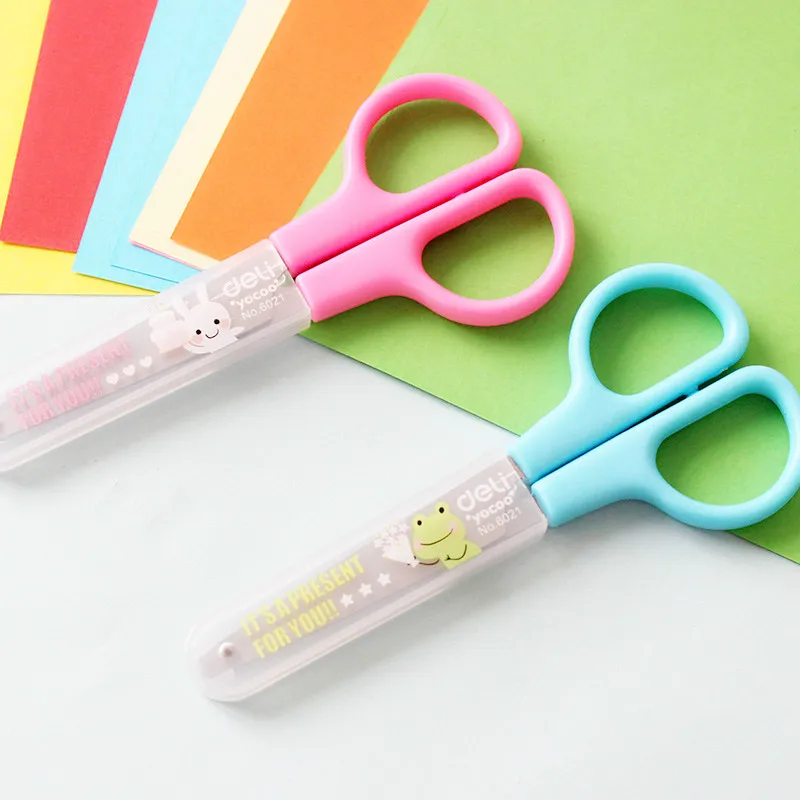 2 шт./лот милые ножницы из нержавеющей стали для школьных канцелярских товаров и