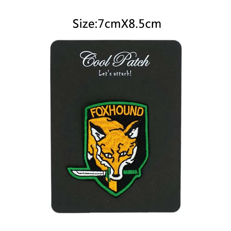 Нашивка с вышивкой из лисы лучшее качество аппликация заводской продавец петля