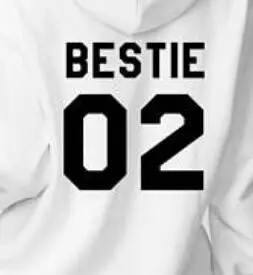 Sugarbaby Bestie 01 Bestie 02 толстовки Bff подарок для женщин модная Толстовка лучший друг толстовки Bestie подарок высокое качество топы - Цвет: Bestie 02