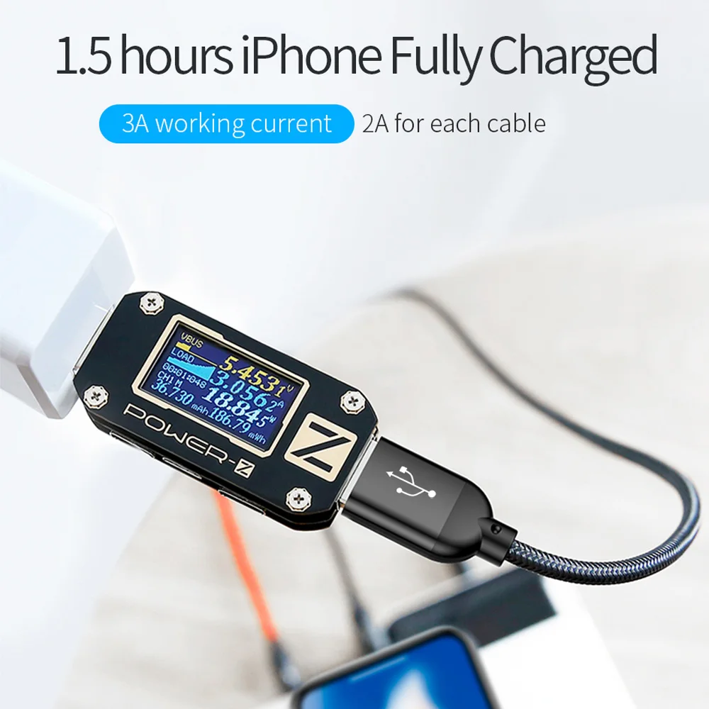 WIWU кабель для мобильного телефона для iPhone XS X 8 7 Быстрая зарядка 3 в 1 USB-Type C дата кабель для Xiaomi Android кабели для мобильных телефонов