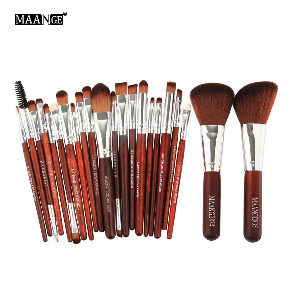 BJ 22pcs MAANGE 20/22 набор кистей для макияжа, кисти для макияжа, Наборы косметики пудра Румяна глаз губ макияж кисти набор для макияжа бровей - Handle Color: BJ 22pcs