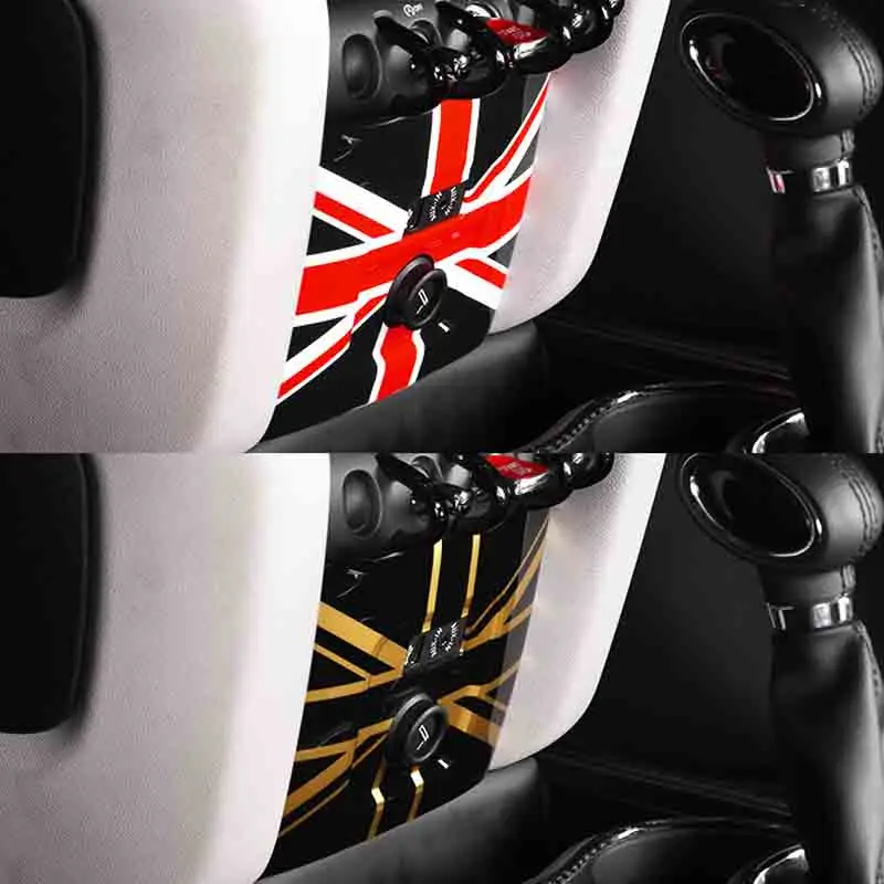 Автомобильный Стайлинг Union Jack прикуриватель USB Панель декоративная наклейка на