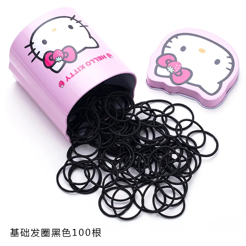 1 коробка, резинка для волос hello kitty, для маленьких девочек, для детей, резинка для волос, резинка для волос, аксессуары для детей, резинка для волос, держатель для конского хвоста - Цвет: B