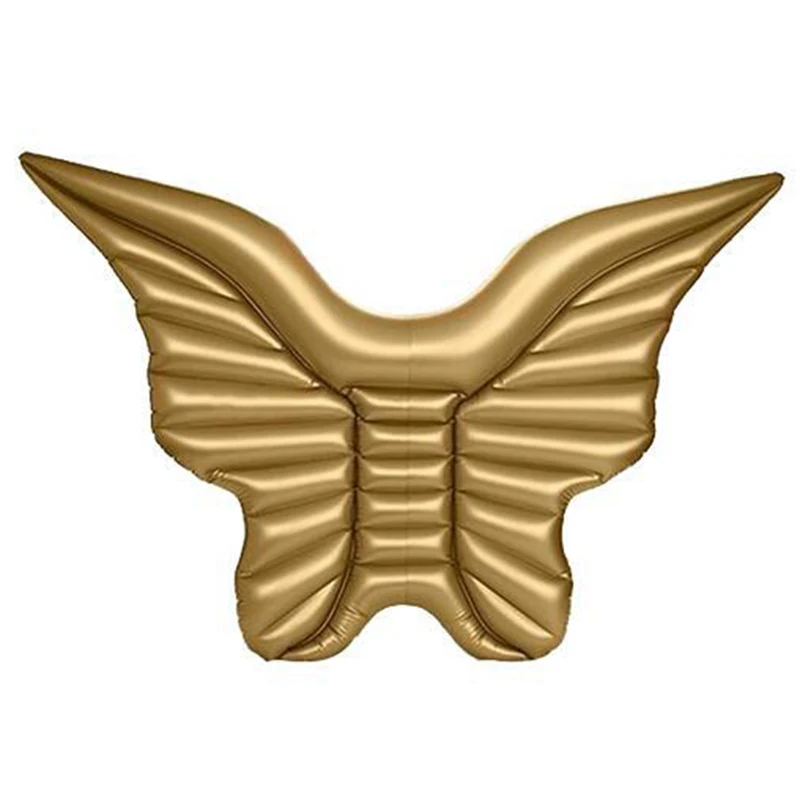 2,4 м надувной золотой белый бабочка плавающий коврик бассейн надувной плавательный круг для взрослых кровать для воды бассейн вечерние надувной для плавания круг