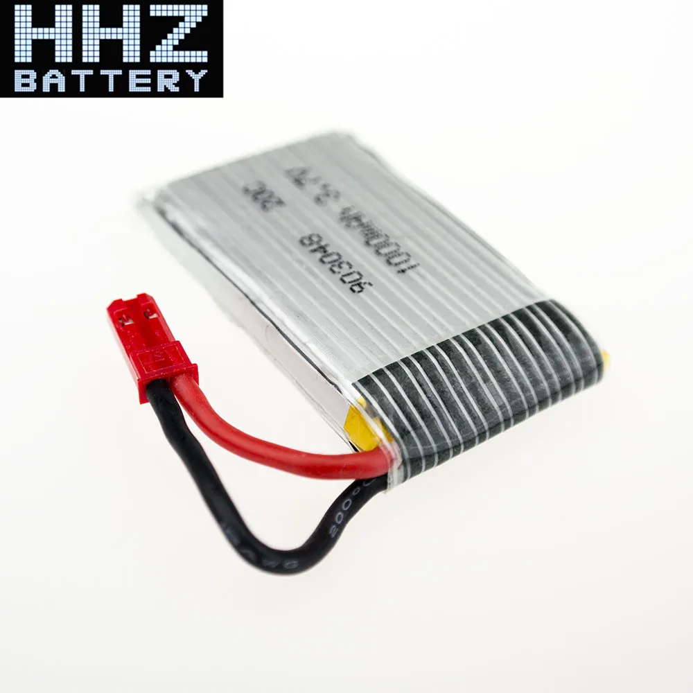 10 шт. Радиоуправляемый Дрон Lipo батарея 3 7 в 1000 мАч JJRC H11C JST для H11D HQ898 Квадрокоптер