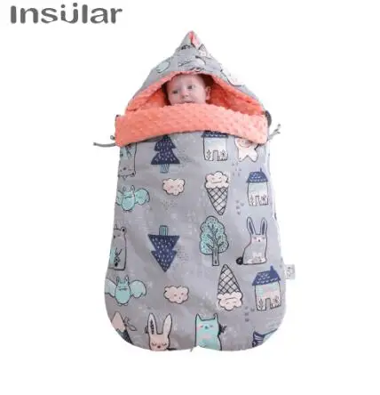 Пеленальное Одеяло для младенцев детский спальный мешок детской коляски конверт