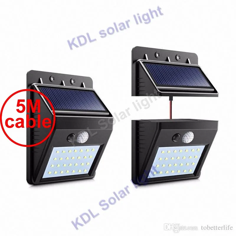 30 ledsolar свет раздельный монтаж pIR датчик движения с регулируемой яркостью