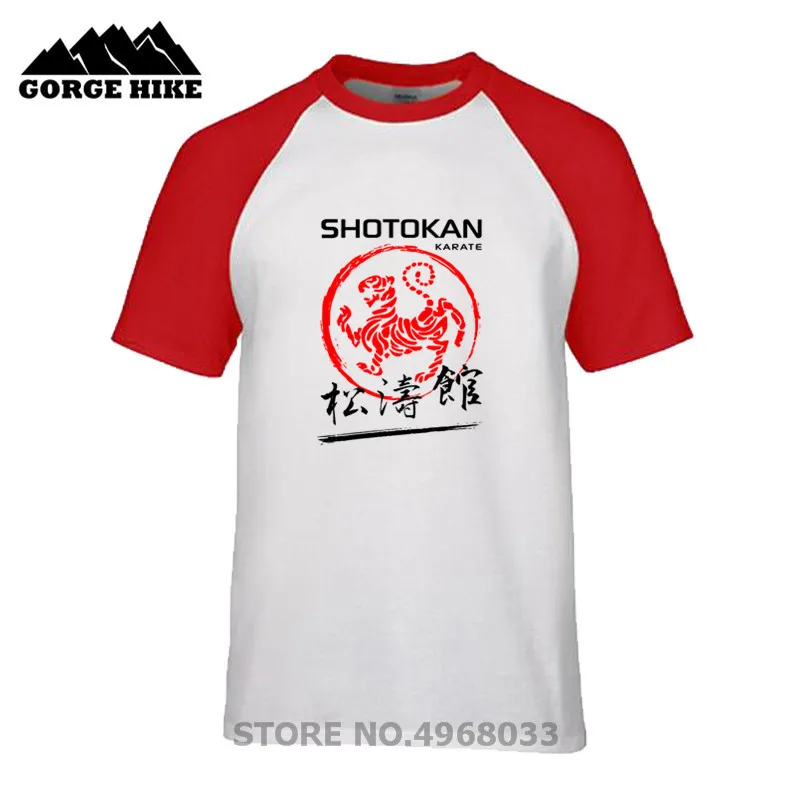 Дешевая уличная одежда Shotokan каратэ Тигр мужская хлопковая летняя стильная